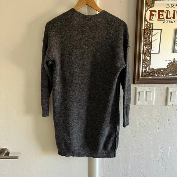 ANTHROPOLOGIE ~ Grey Oversized Cardigan with pockets - Picture 7 of 7